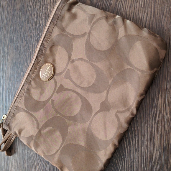 Coach Handbags - Coach Pouch 1 Compartment 9 inches X 7 inches Brown